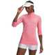 Under Armour Tech Half Zip Twist chandail de course à pied pour femme - Bittersweet Pink / White
