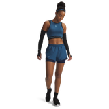 UA Fly-By short 2-en-1 pour femme - Wham Blue / Academy Reflective