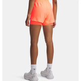 UA Fly-By short 2-en-1 pour femme - Electric Tangerine / Electric Tangerine / Reflective