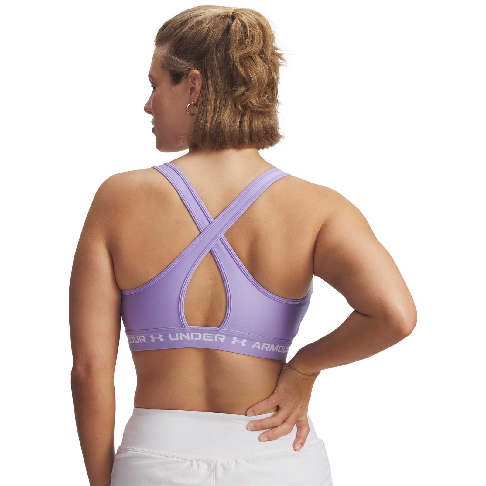 Under Armour UA Crossback Mid – Soutien-gorge sport croisé dans le dos pour femmes