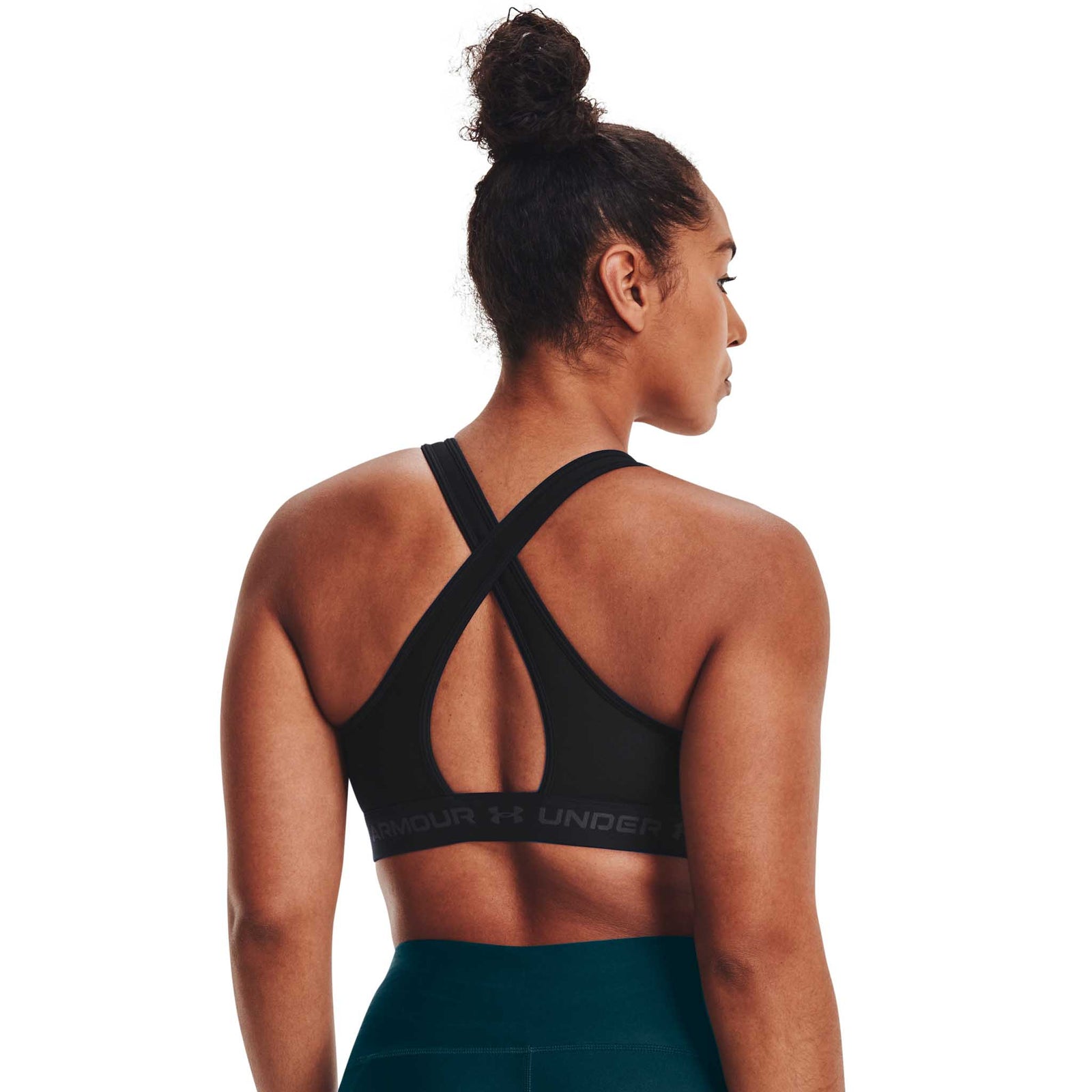 Under Armour UA Crossback Mid – Soutien-gorge sport croisé dans le dos pour femmes