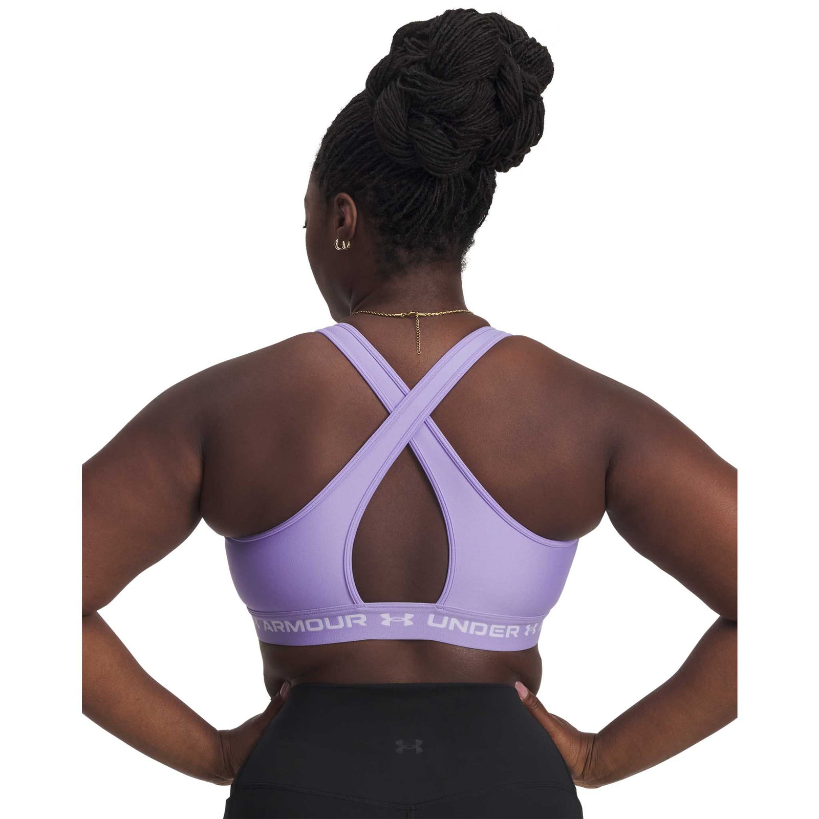 Under Armour UA Crossback Mid – Soutien-gorge sport croisé dans le dos pour femmes