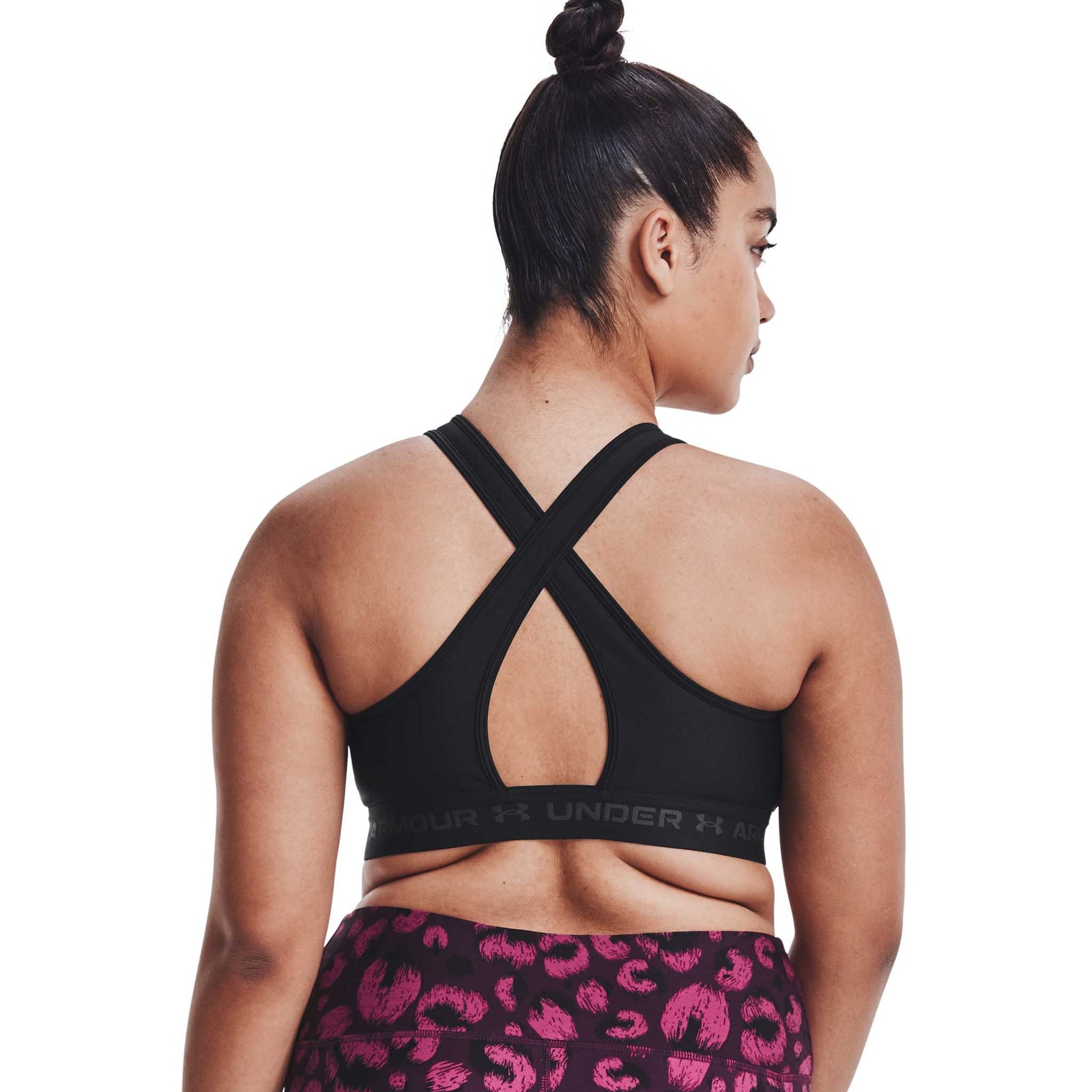 Under Armour UA Crossback Mid – Soutien-gorge sport croisé dans le dos pour femmes