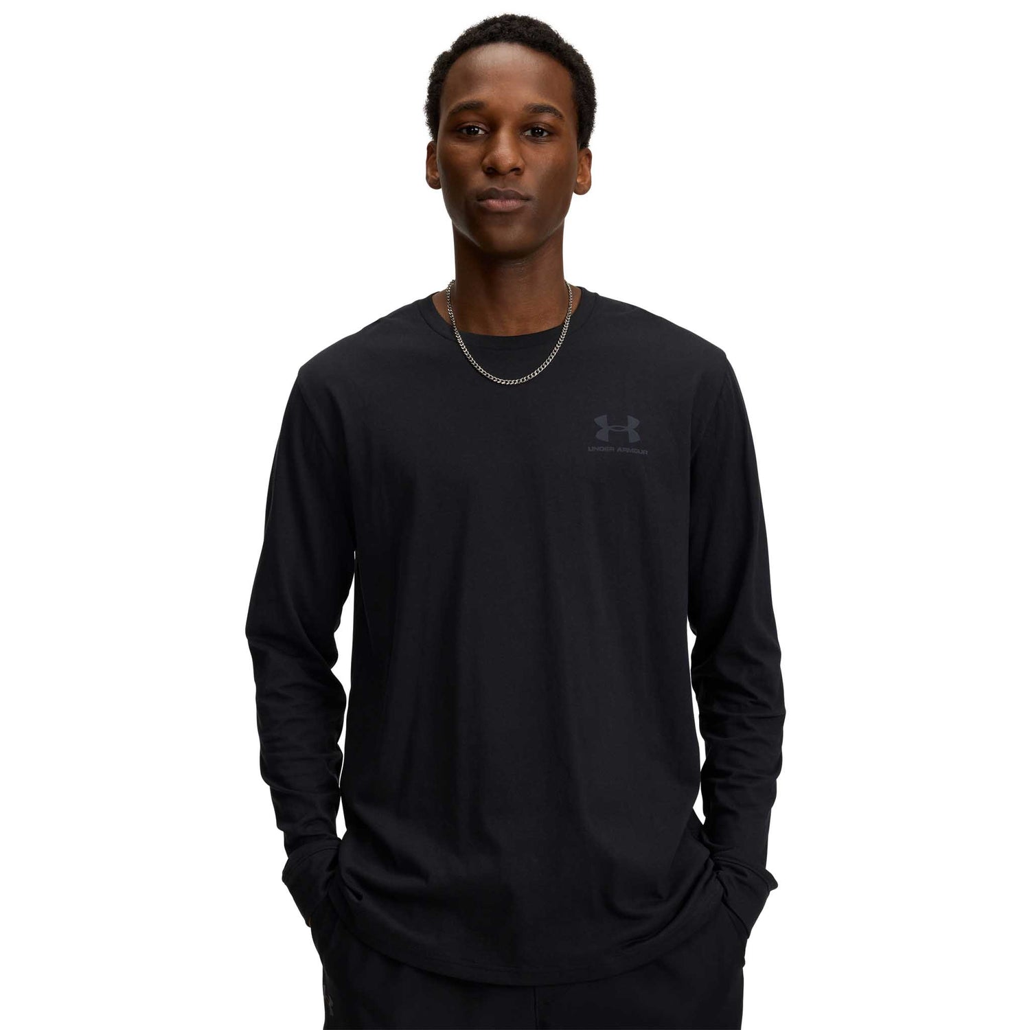 Under Armour UA haut à manches longues avec logo imprimé à gauche pour homme