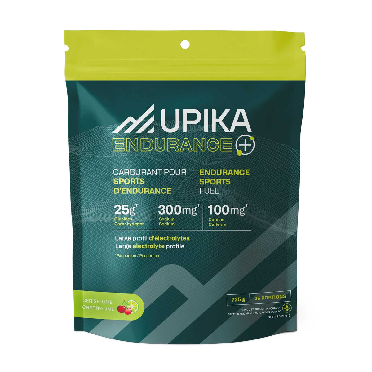 Upika Endurance Upika Endurance+ carburant caféiné pour sport d'endurance - 25 portions