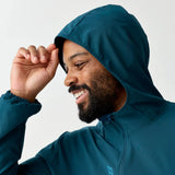 Brooks Canopy Jacket men's wind jacket Indigo