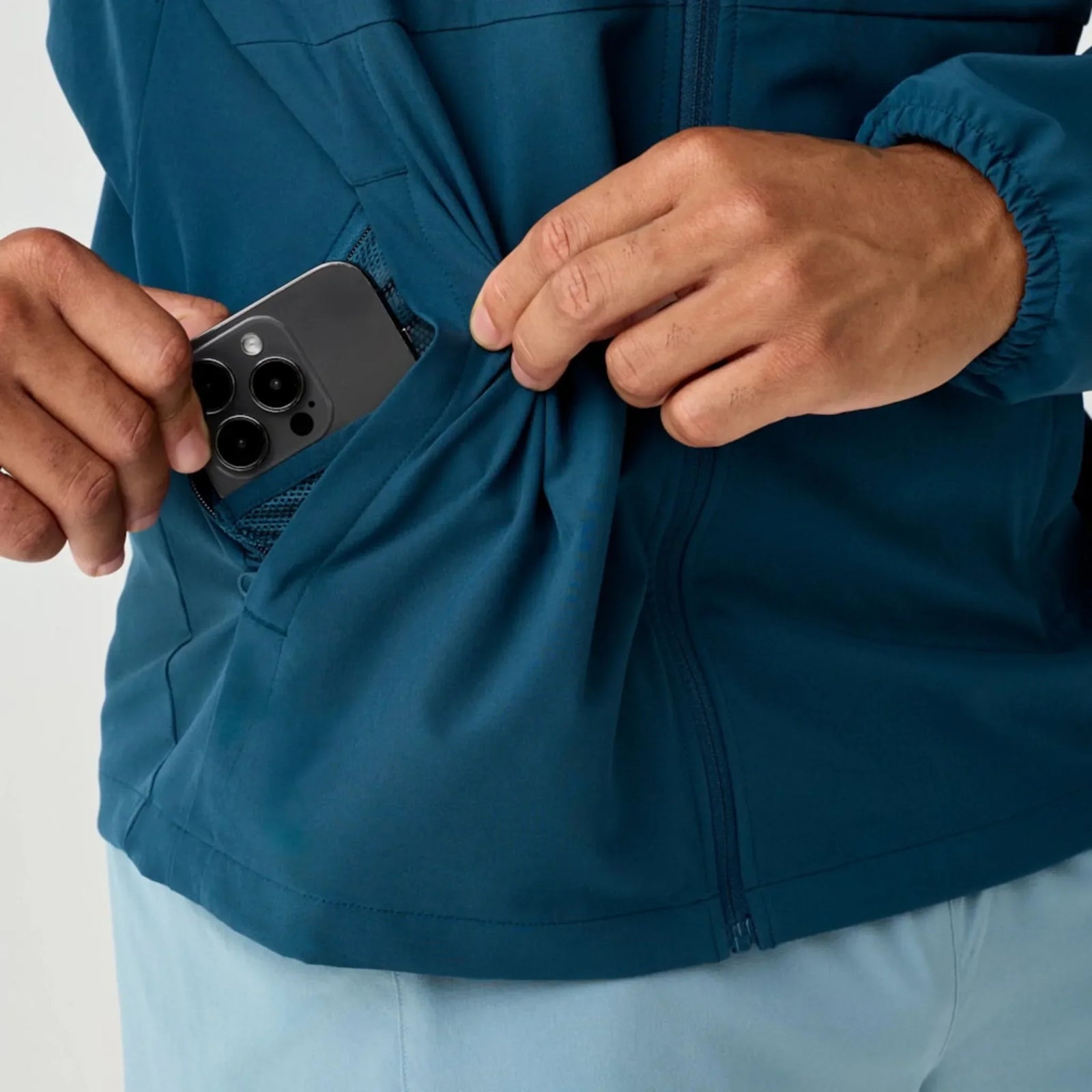 Brooks Canopy Jacket men's wind jacket Indigo