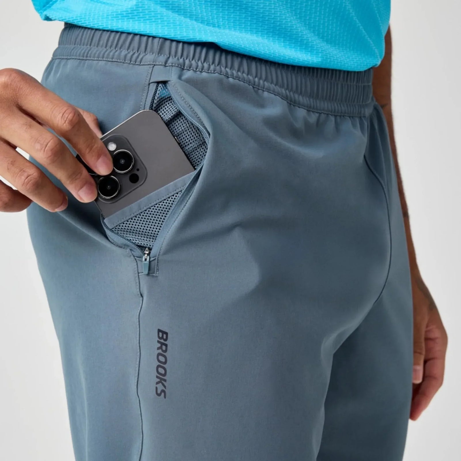 Brooks Canopy Pant men's wind pant Slate Grey