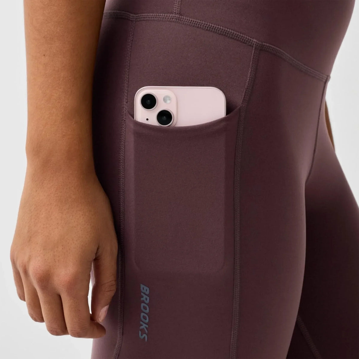 Brooks Chaser leggings de course à pied 7/8 pour femme - Cocoa