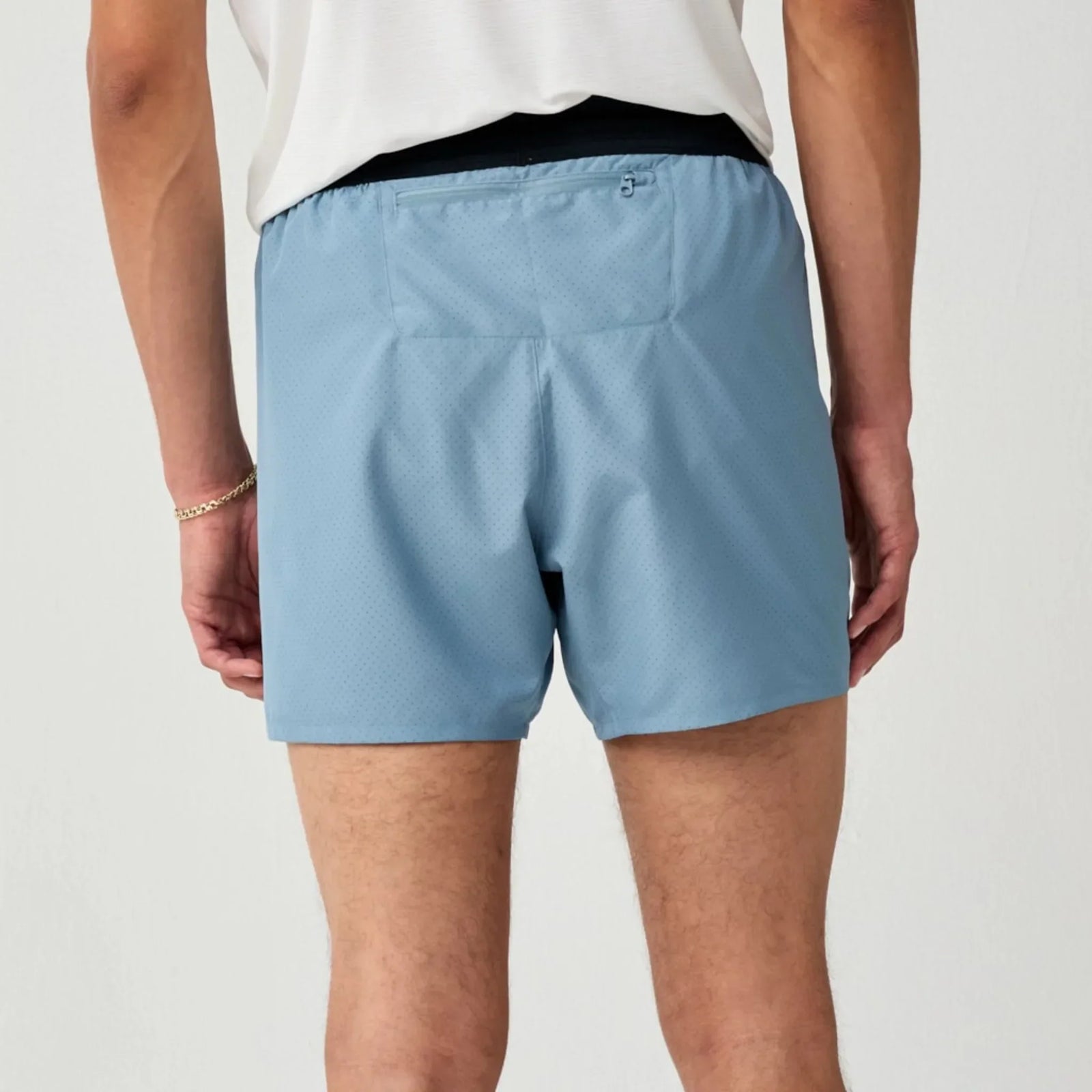 Brooks Dash short de course rafraîchissant 5 po pour homme - Blue Haze / Black