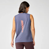 Brooks Graphic camisole de course à pied à imprimé pour femme - Nightfall / Cyber Peach