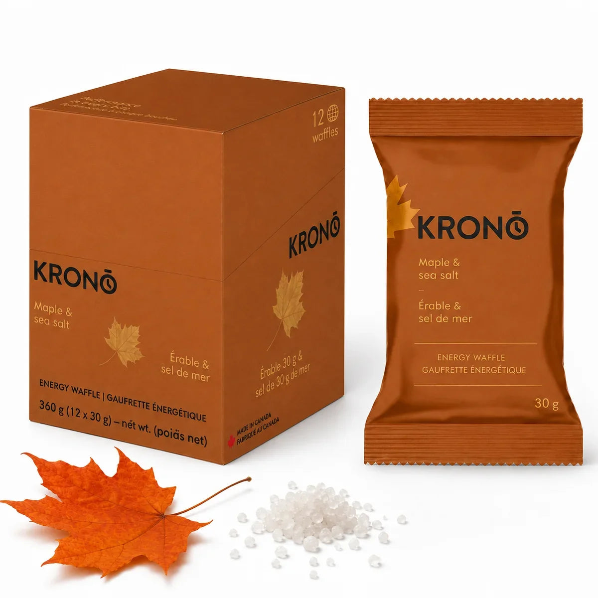 Krono Nutrition gaufrette énergétique Érable & Sel de mer — à l'unité