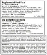 Krono Fizz Electrolytes - Passion Fruit & Mango - Nutrition Facts