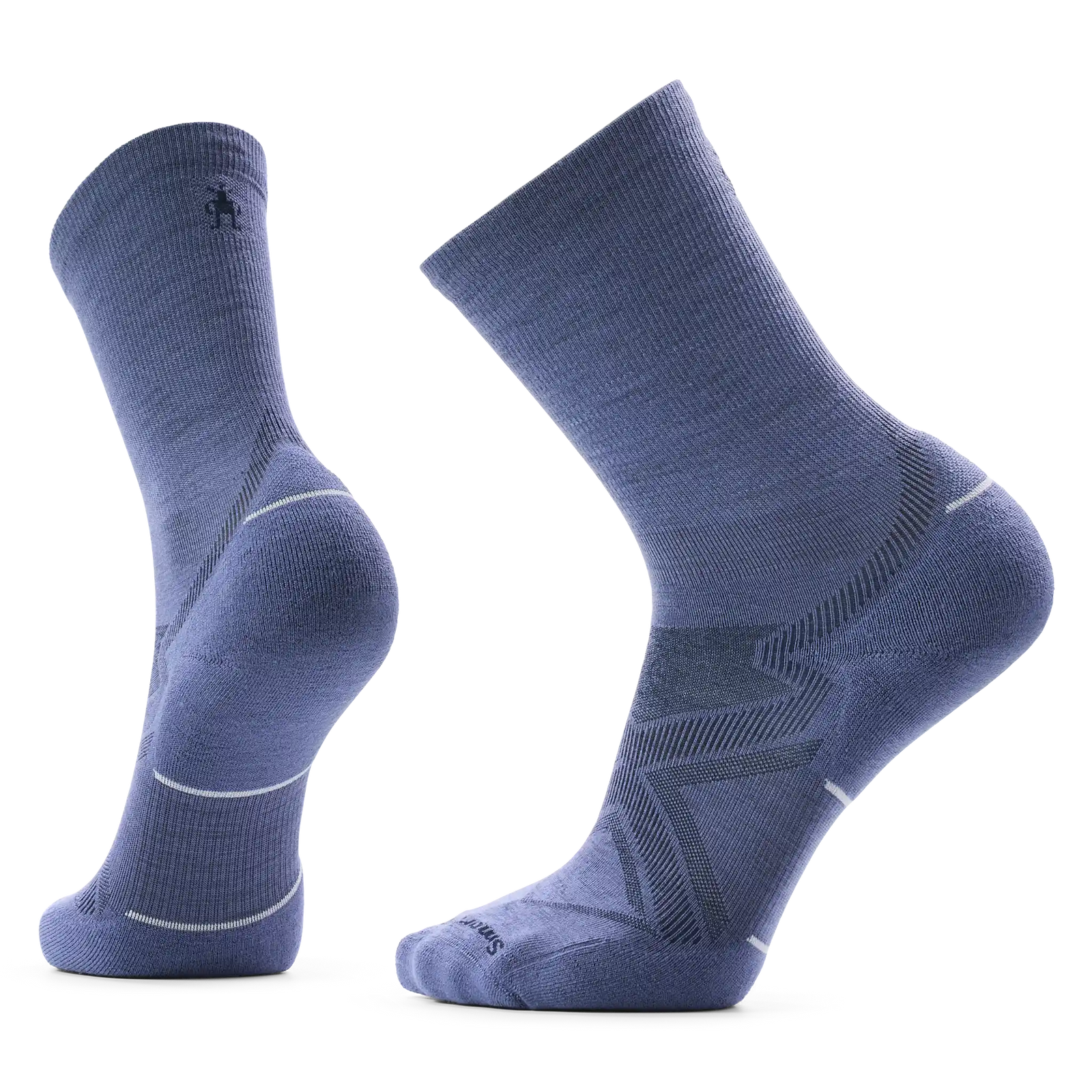Chaussette de course Smartwool Glow pour femme en laine mérinos, coloris bleu nuit tombante