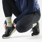 Smartwool chaussette de course imprimée Glow pour femme, coloris Gris cendré — vue supplémentaire