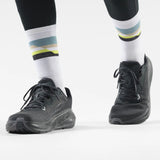 Smartwool chaussette de course imprimée Horizons pour homme, coloris Blanc — vue supplémentaire