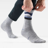 Smartwool chaussette de course imprimée Horizons pour homme, coloris Gris pâle — vue supplémentaire