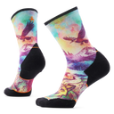 Smartwool chaussette de course en sentier imprimée Serene Peak pour femme, coloris Sarcelle poussiéreux — image principale