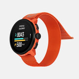 Suunto Run GPS running watch, All Black colour (silicone strap) — three-quarter view